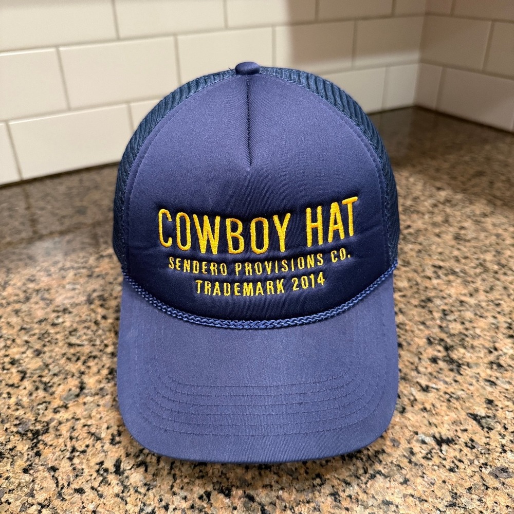 Sendero Provisions Co. Cowboy Hat Trucker Hat Snapback Blue